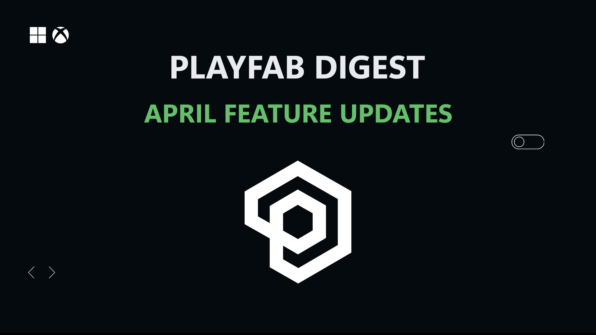 PlayFab Digest April hero image