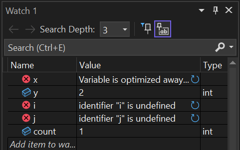 Visual Studio inline image